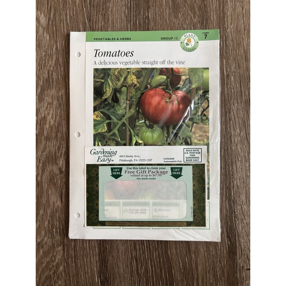 Vintage Gardening Made Easy Vegetables & Herbs Cards Group 12 Sealed